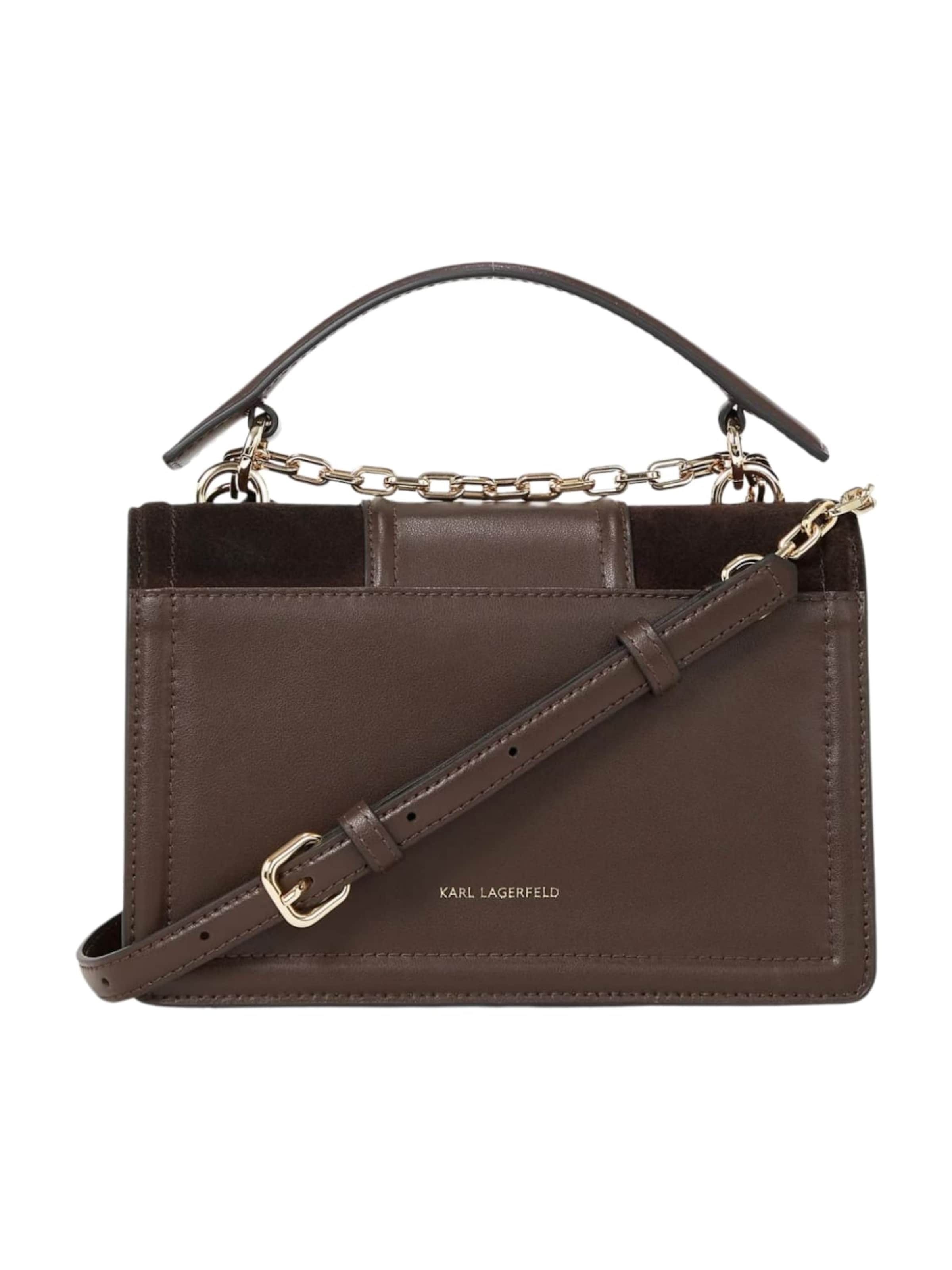 Karl Lagerfeld - Bolso de mano 'Karl Lagerfeld Sac Bandoulière A Vision Of The Future Marron' en marrón