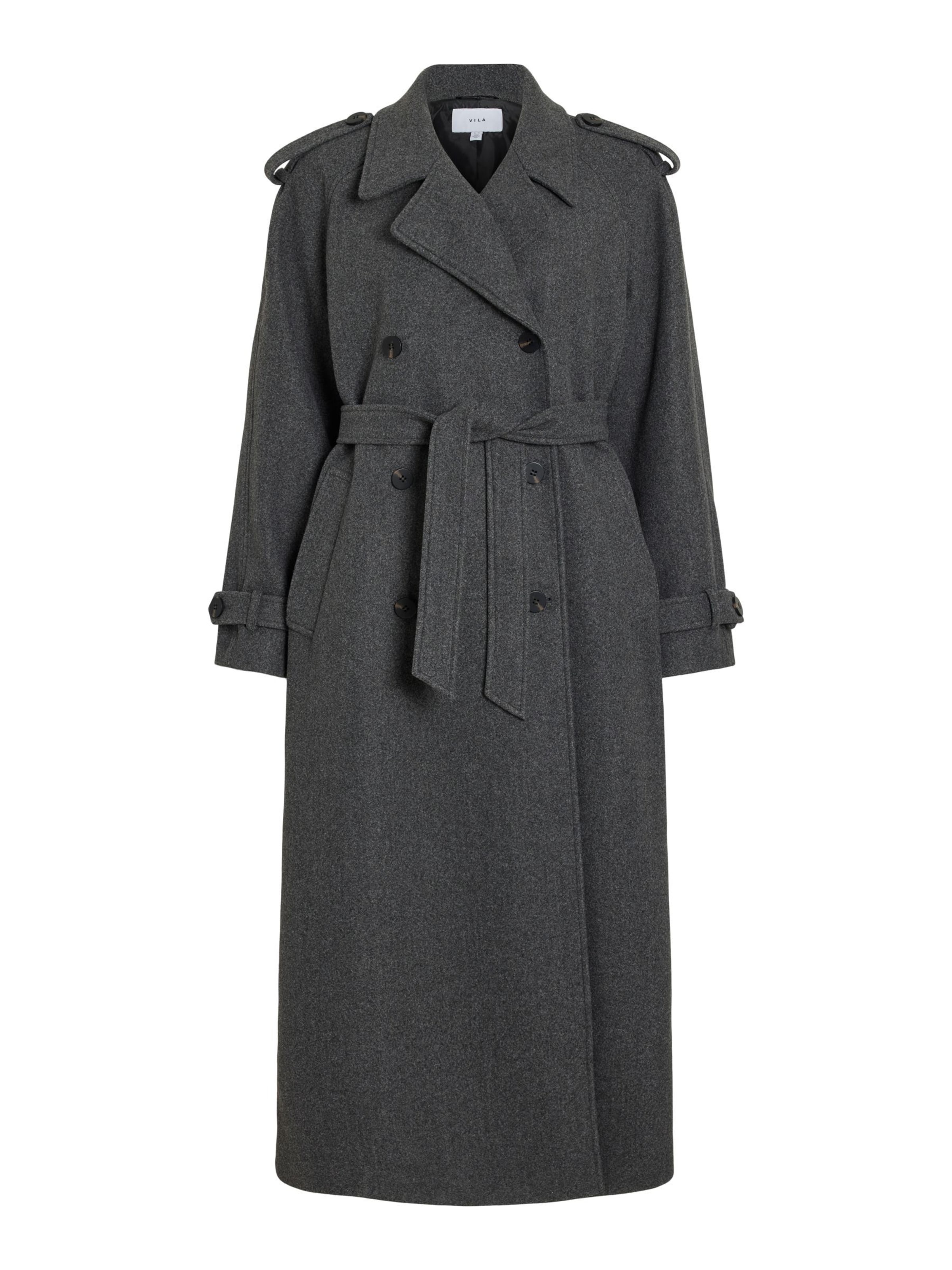 Manteau mi-saison 'Sofie' VILA en gris : devant