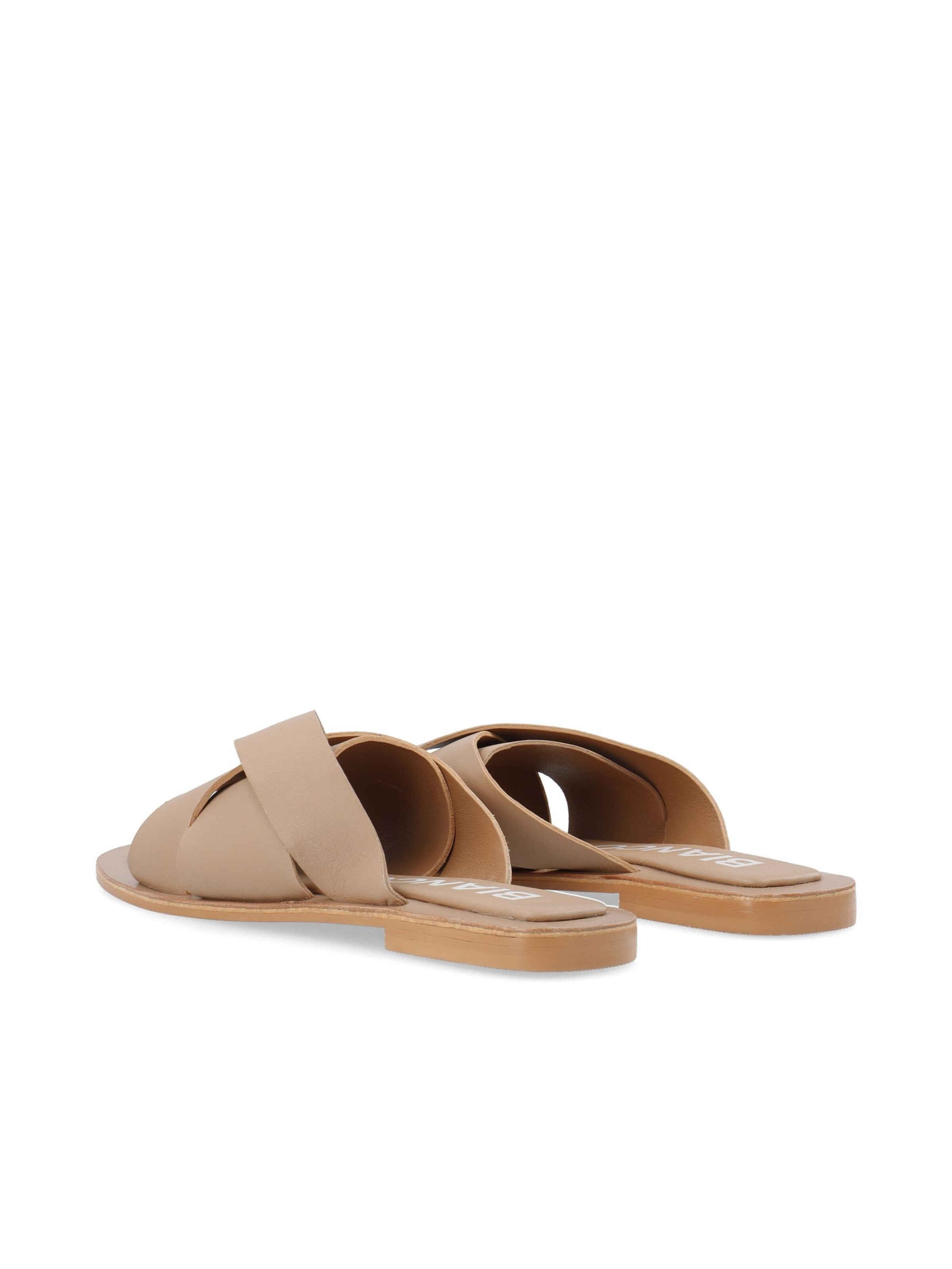 Mule 'Judy' Bianco en marron