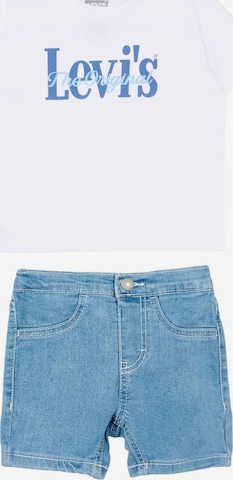 Set 'LVB HP AOP LOGO TEE & SHORT' di Levi's Kids in bianco: frontale