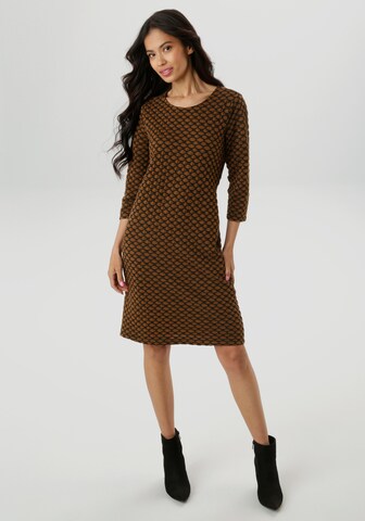 Aniston SELECTED Dress in Brown: front