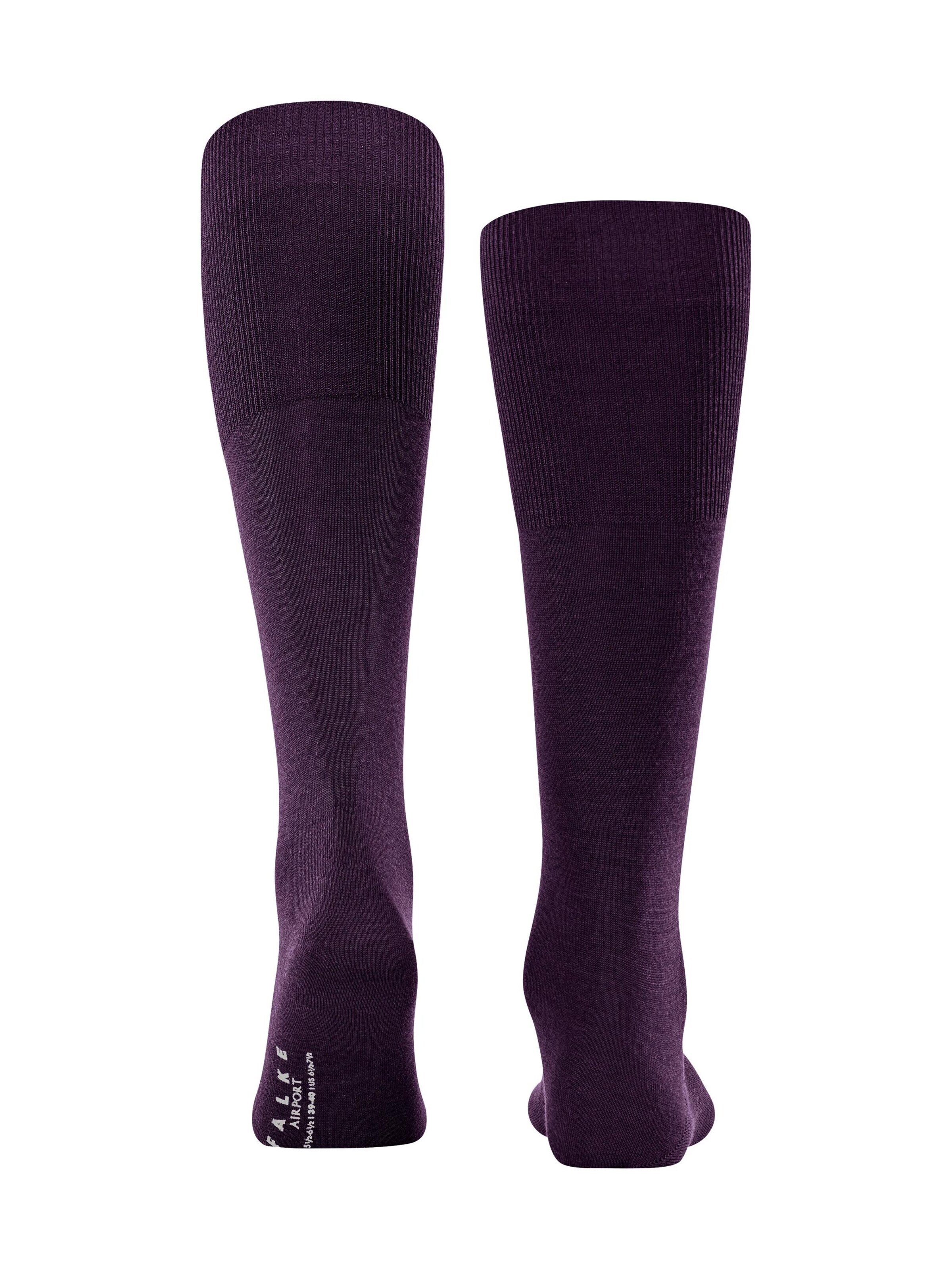 FALKE Knee High Socks 'Airport' in Purple