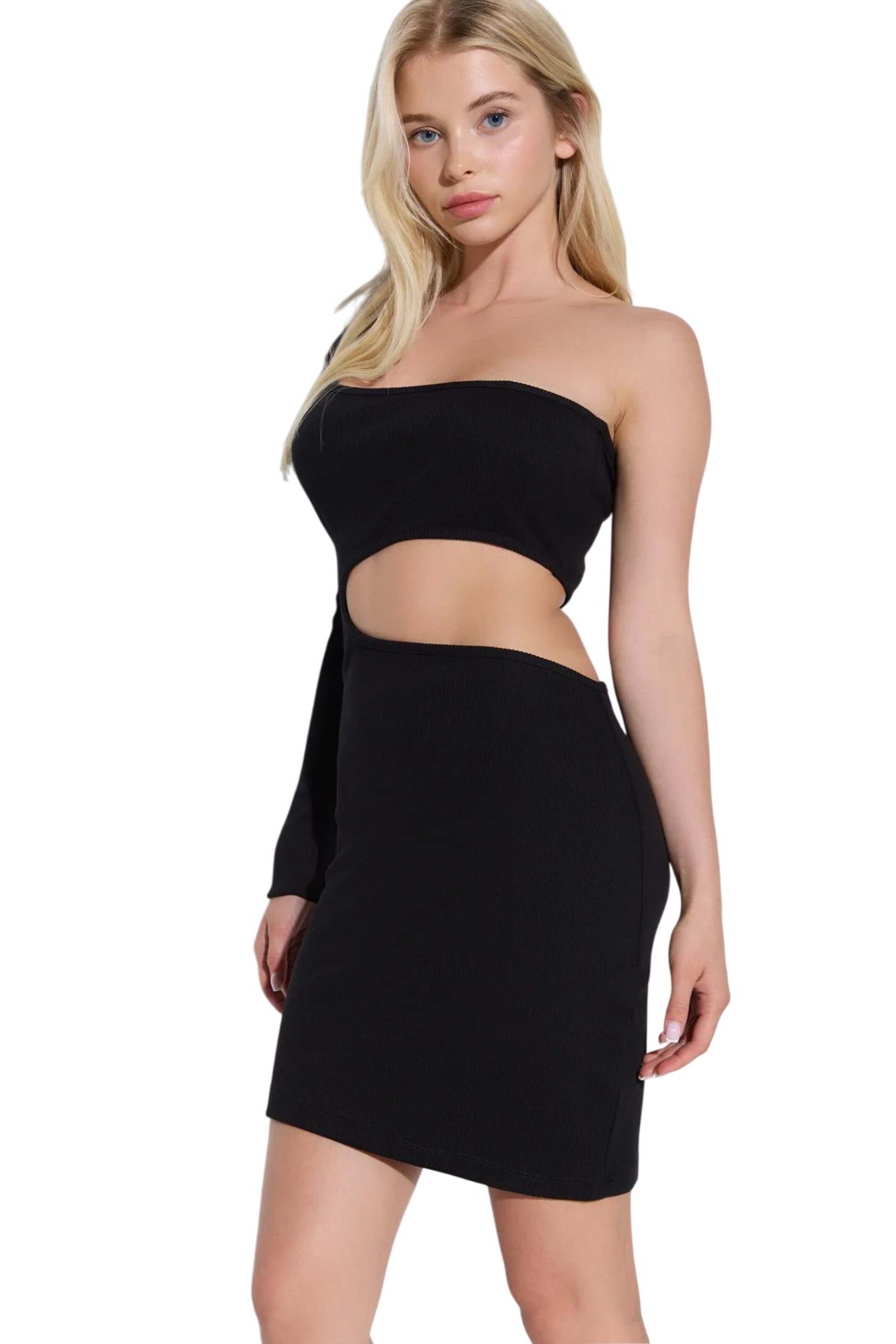 No Matter What Dress in Black: front