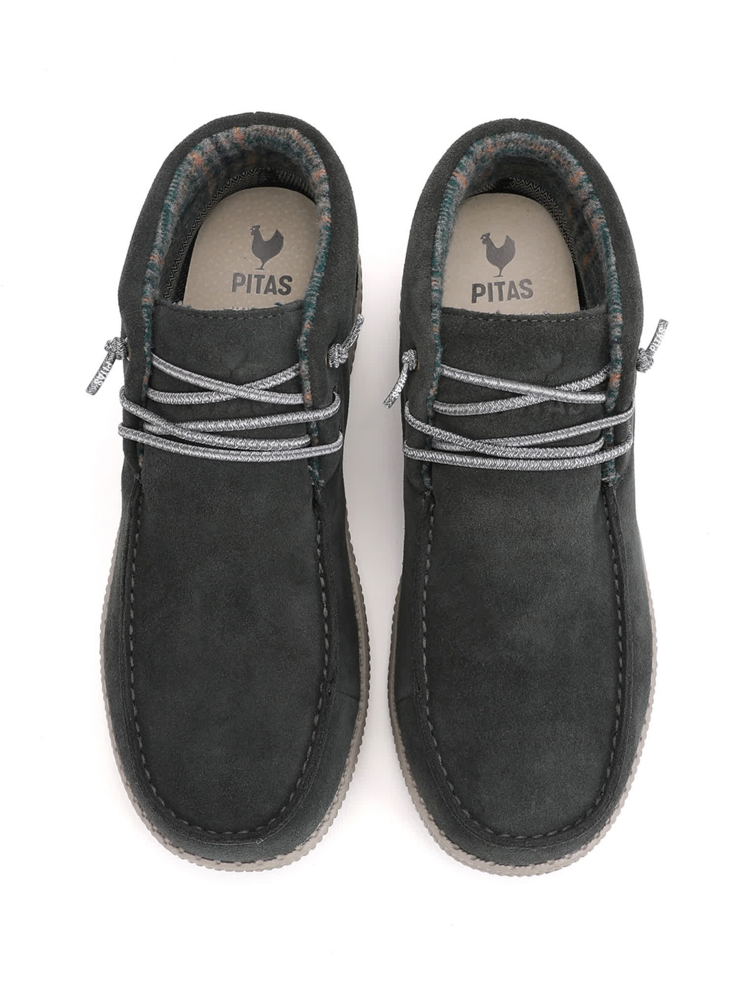 Walk In Pitas Lace-up boots 'Wallabee' in Grey: top