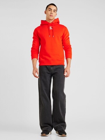 Sweat-shirt Calvin Klein Jeans en rouge