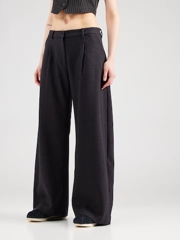 WEEKDAY Wide Leg Hose 'Kumi' in Grau: Vorderseite