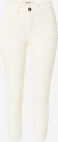 MOS MOSH Skinny Trousers in White: front