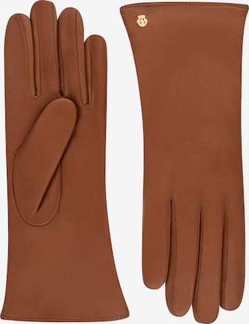 Roeckl Full Finger Gloves 'Prag' in Brown: front