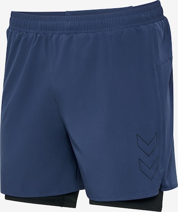 Hummel Regular Sportbroek 'FAST ' in Blauw