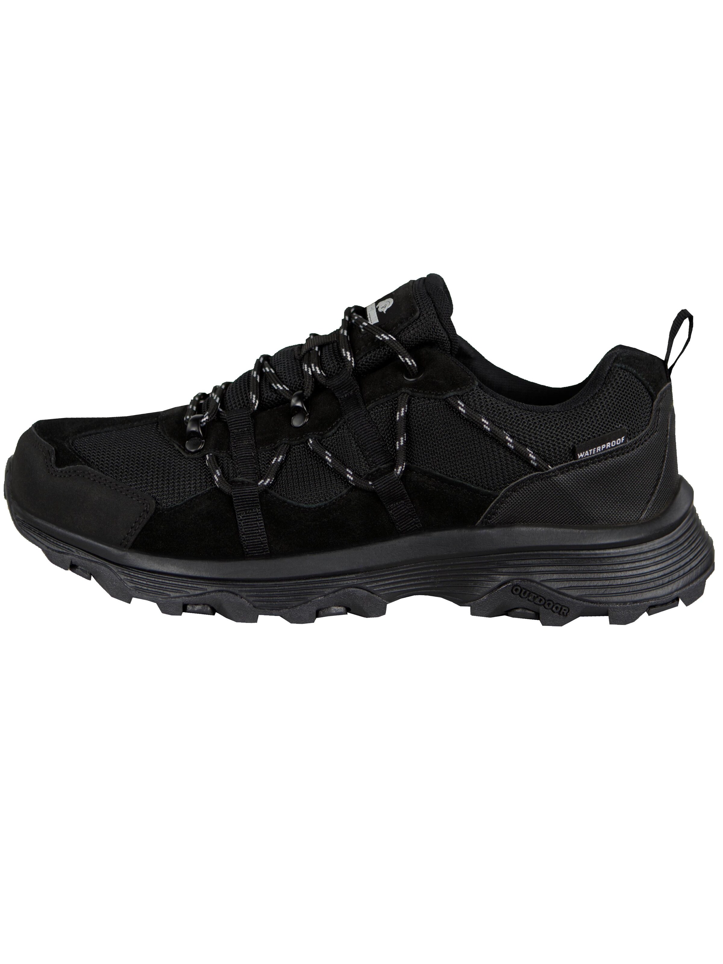 Guggen Mountain Sportieve veterschoen 'Wandern Trekkingschuhe T029 Wanderschuhe' in Zwart: voorkant