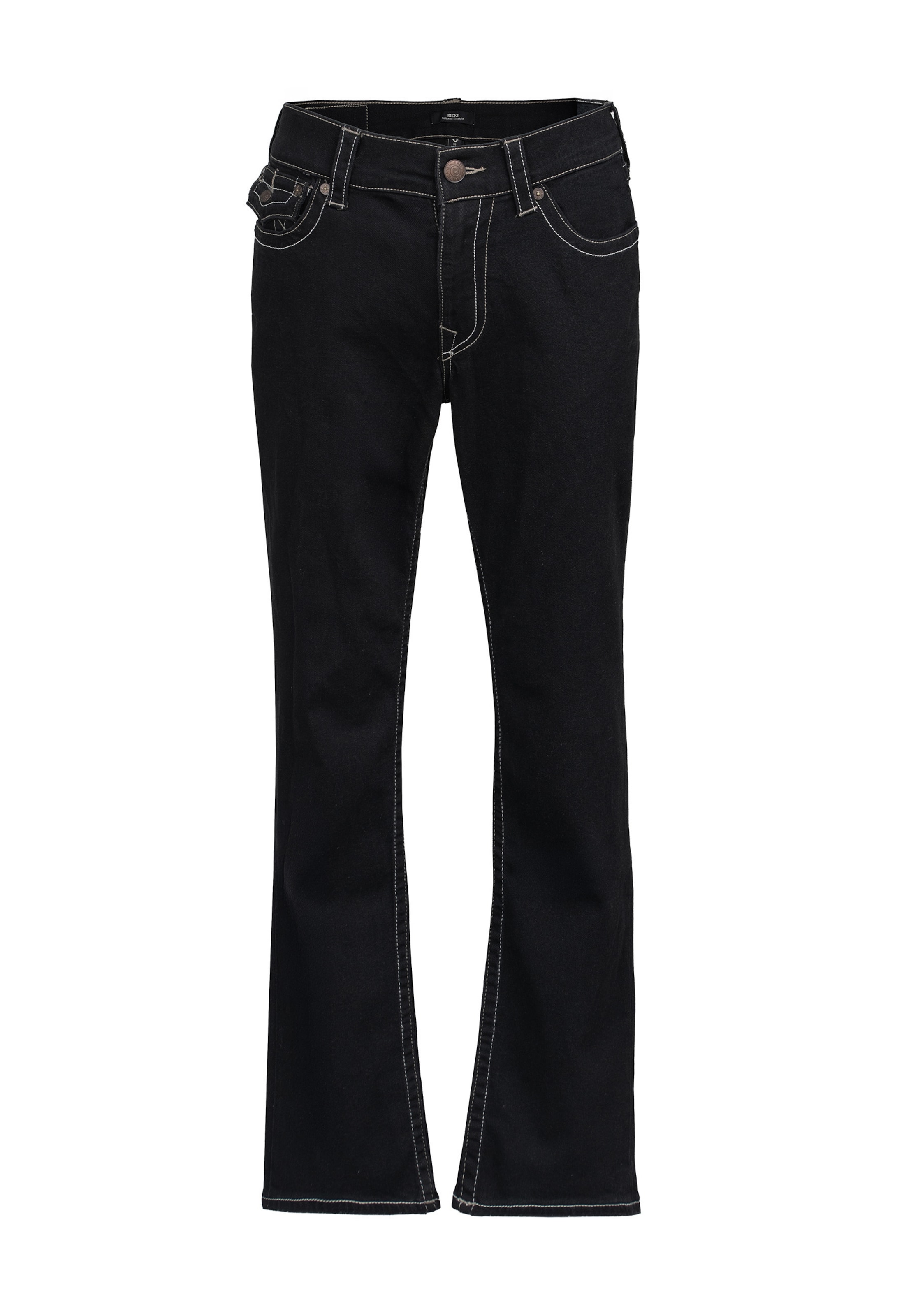 True Religion - Regular Calças de ganga 'Ricky' em preto: frente