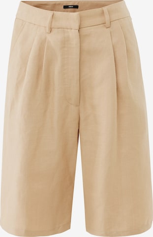 smėlio MEXX Standartinis Klostuotos kelnės: priekis