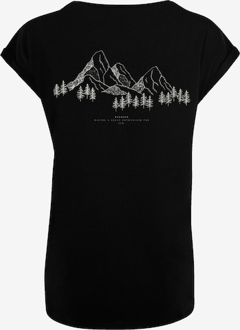 F4NT4STIC Shirt ' Mountain ' in Zwart: voorkant