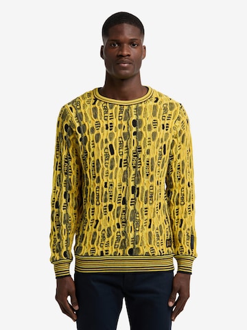 Carlo Colucci Sweater 'De Curtis' in Yellow: front