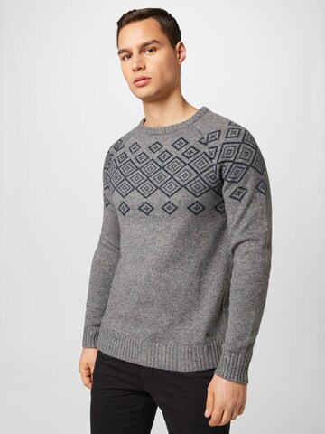 Petrol Industries Sweater in Grey: front