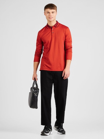 BOSS Black Poloshirt 'Pleins' in Rot