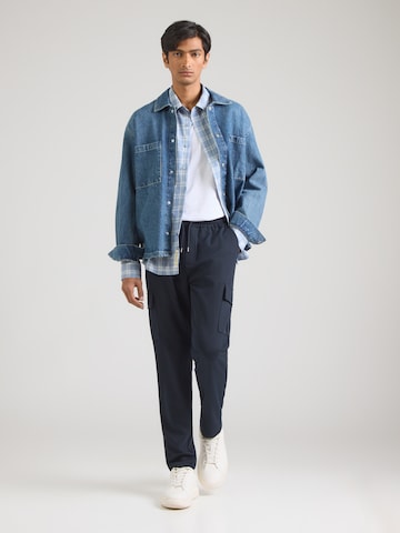 INDICODE JEANS regular Cargobukser 'Nello' i blå