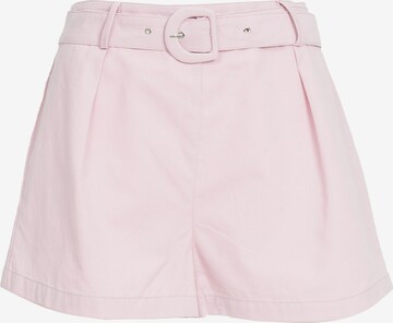 Influencer Loosefit Plissert bukse i rosa: forside