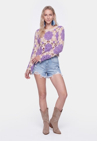 IZIA - Pullover 'Boho' em roxo