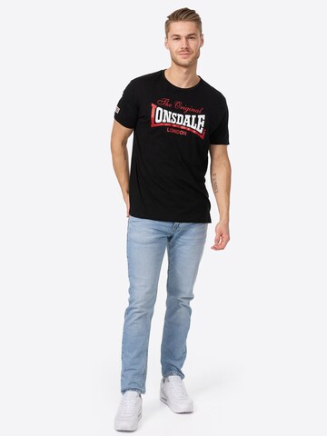 LONSDALE Футболка 'Aldingham' в Черный