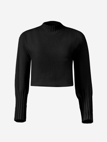 SASSYCLASSY Oversized Sweater in Black: front