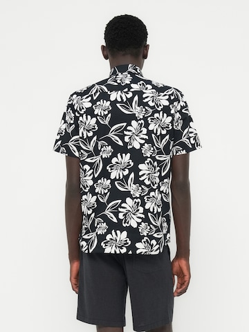 Regular fit Camicia 'JJETHAN' di JACK & JONES in nero