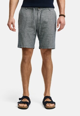 INDICODE JEANS Regular Trousers 'Erwil' in Grey: front