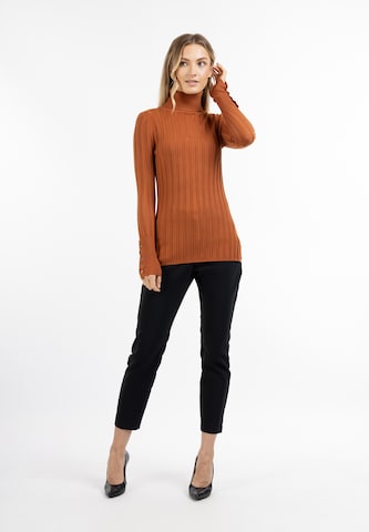 DreiMaster Klassik Sweater 'Iridia' in Brown