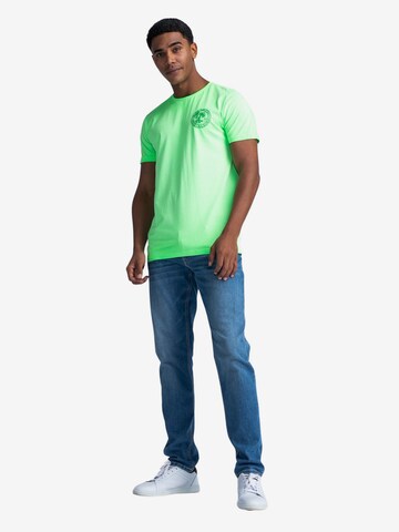 Petrol Industries T-Shirt 'Sunglare' in Grün