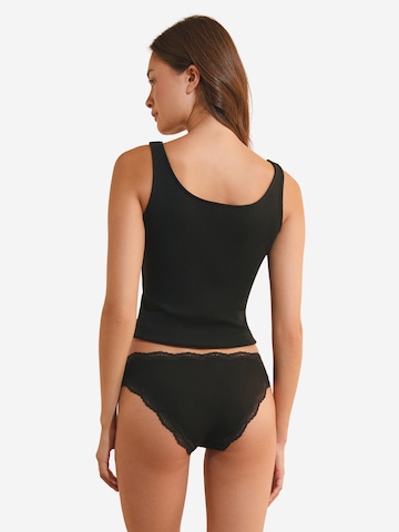 ETAM 3er-Pack Baumwollslips mit Spitze 'JIM' in Schwarz