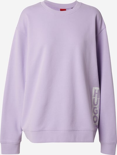 HUGO Sweatshirt 'Deroxane' in flieder / weiß, Produktansicht