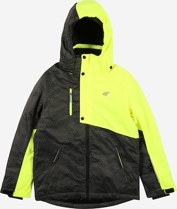 Veste outdoor 4F en jaune : devant