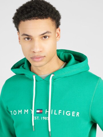 TOMMY HILFIGER Klasický střih Mikina – zelená