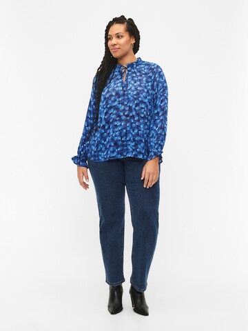 Zizzi Blouse 'MLUCY' in Blauw