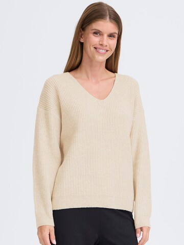 Pull-over ' OXICALLIE ' Oxmo en beige