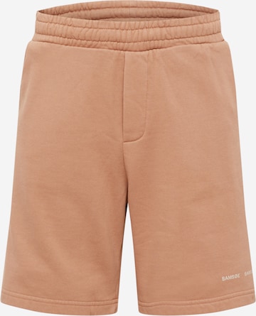 Samsøe Samsøe Regular Trousers in Brown: front