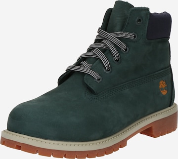 TIMBERLAND Ботинки в Зеленый: спереди