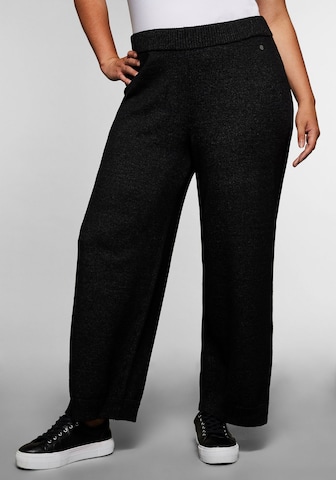 SHEEGO Loose fit Trousers in Black: front