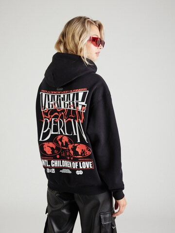 Vertere Berlin Sweatshirt 'CHILDREN OF LOVE' in Black: front