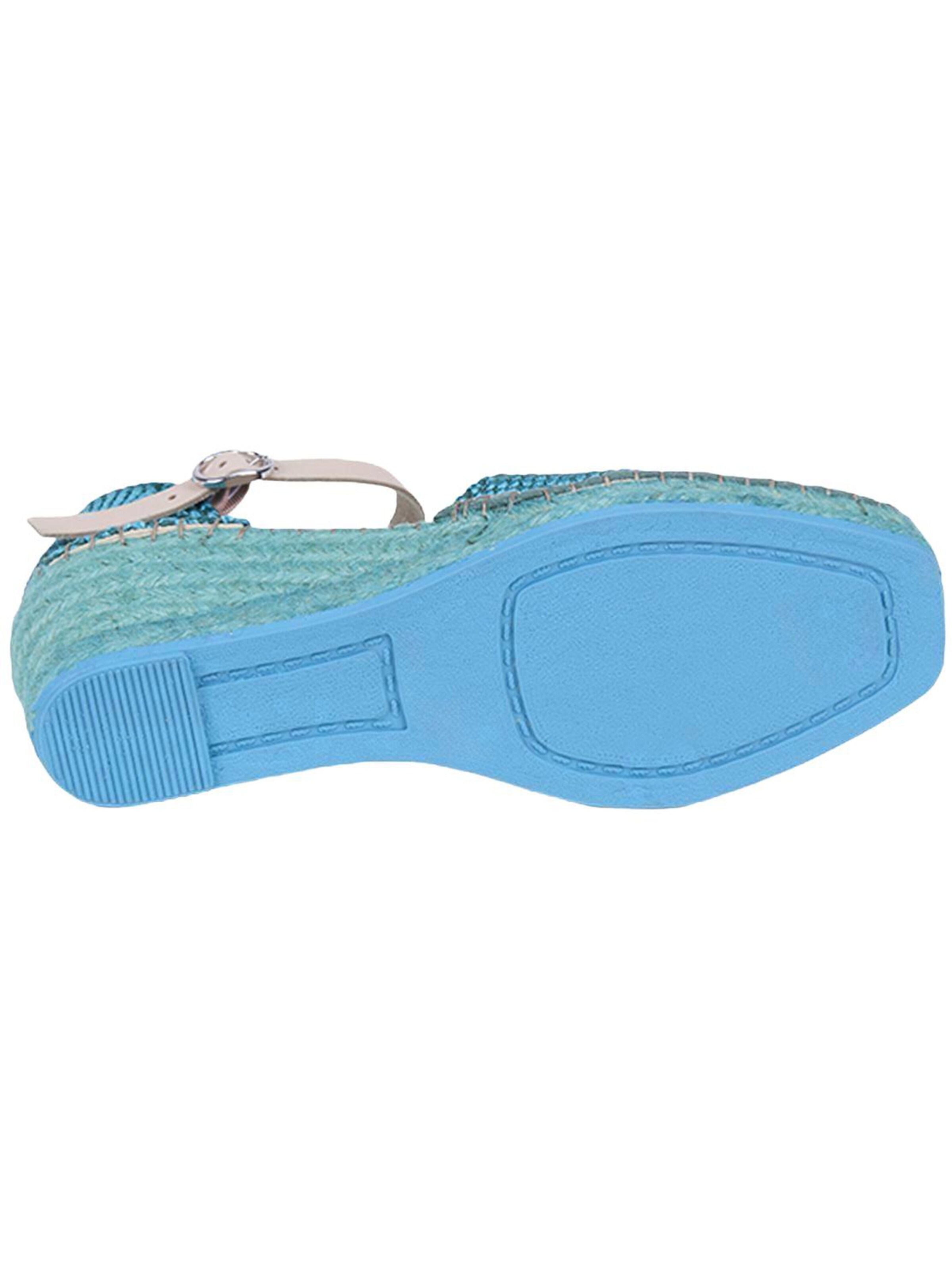 Desa Espadrilles 'Keilabsatz-Slipper' in Green