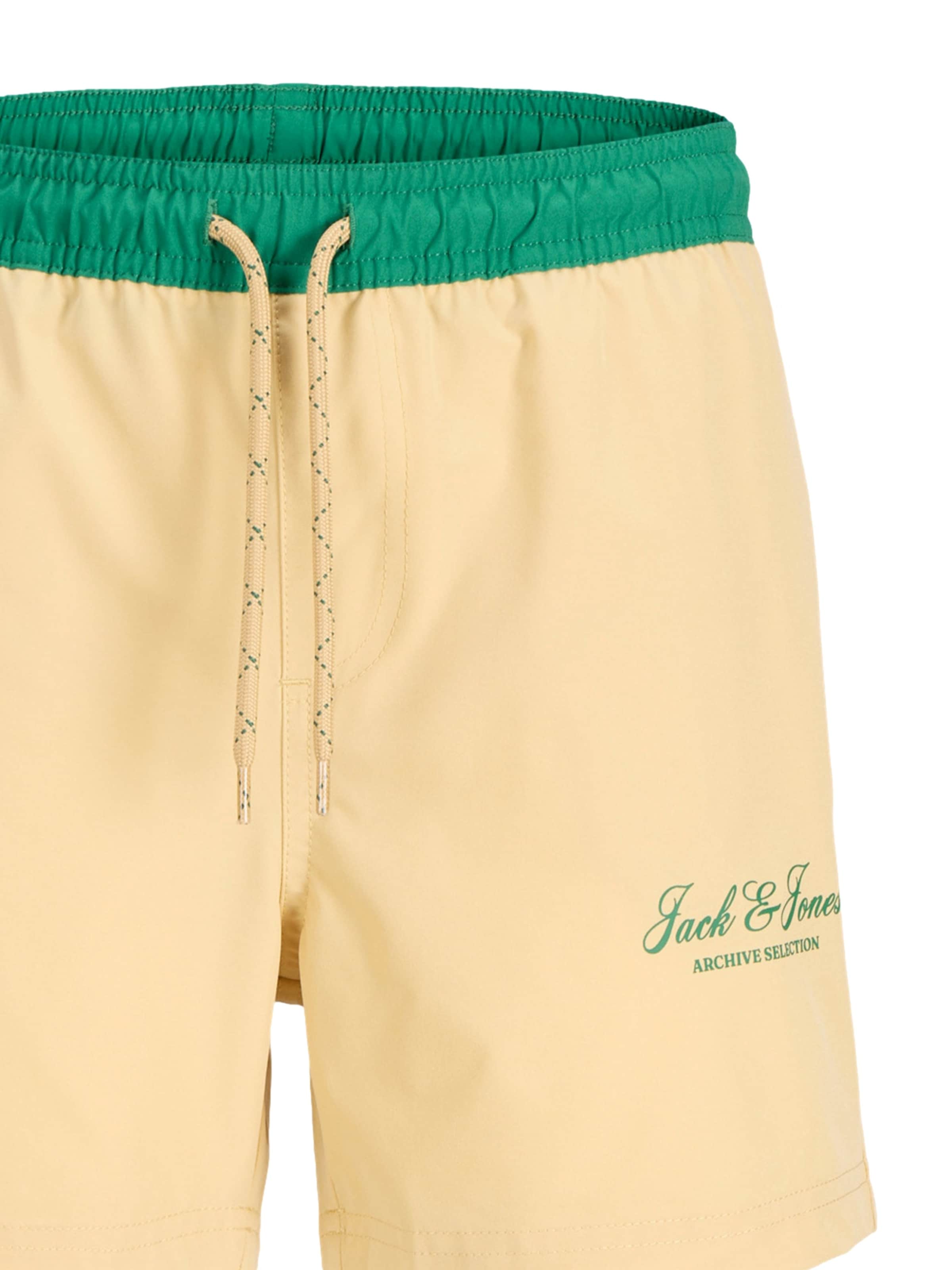 Jack & Jones Junior Плавательные шорты 'Maui Archive' в Желтый