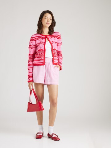 OUI Knit Cardigan in Pink
