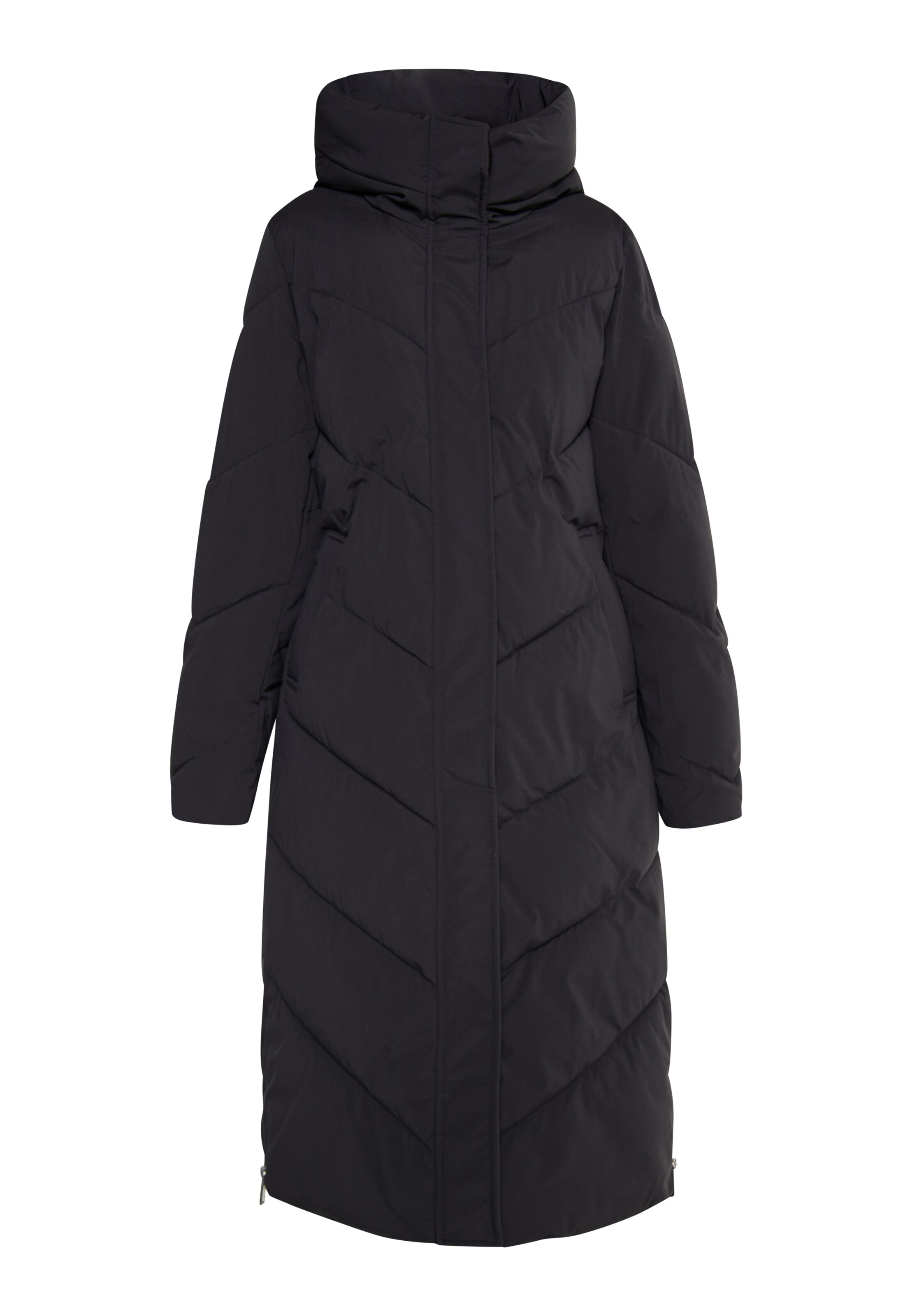 ICEBOUND Mantel 'Jeona' in Schwarz: Vorderseite