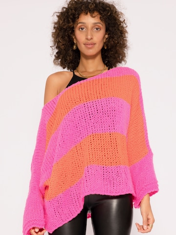 SASSYCLASSY Oversize sveter - ružová: predná strana