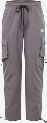 SikSilk - Loosefit Pantalón cargo en gris: frente