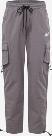 SikSilk Klapptaskutega püksid tumehall / valge, Tootevaade