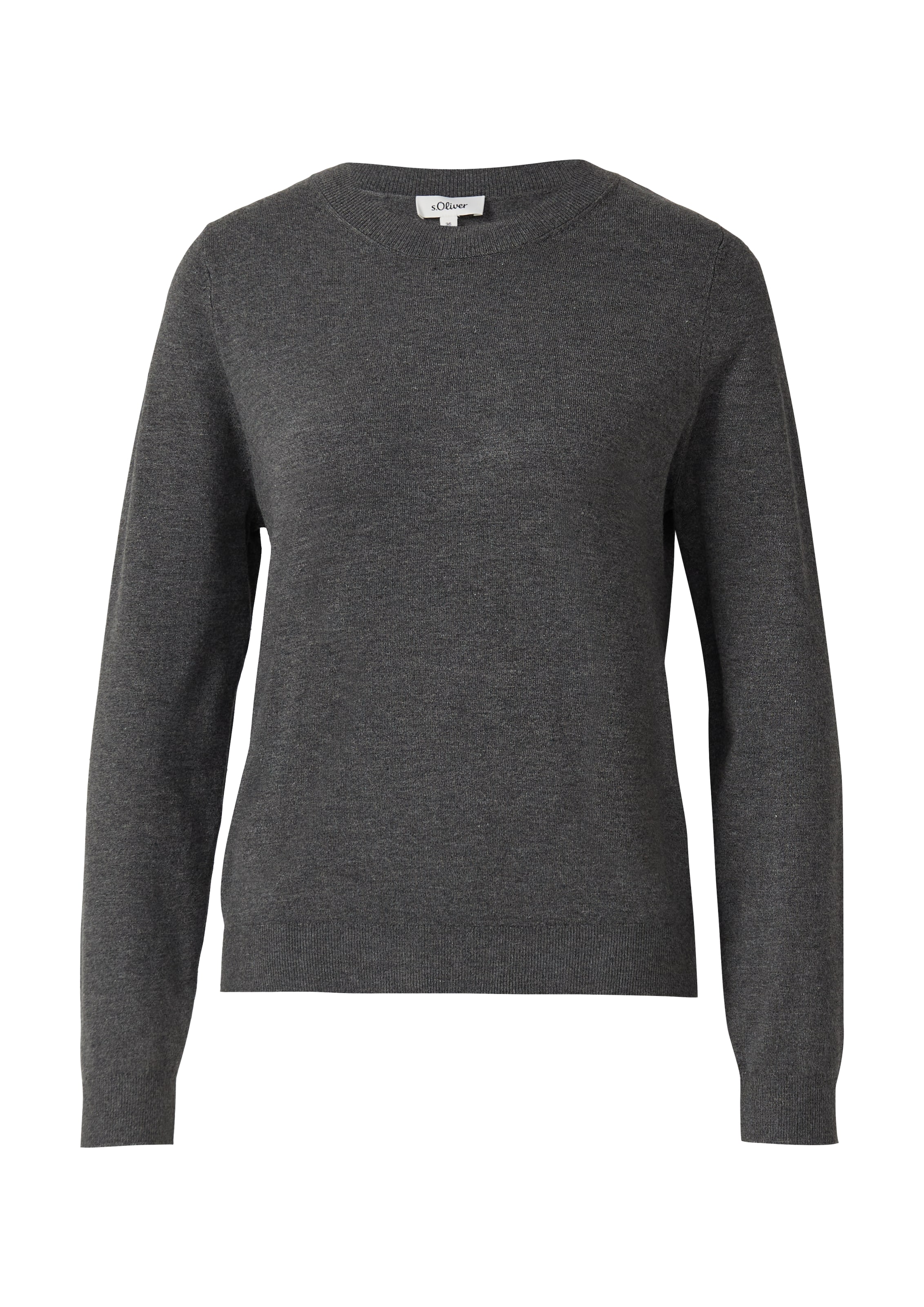 s.Oliver Pullover in Grau: Vorderseite