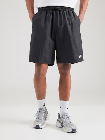 Nike Sportswear Loosefit Byxa 'CLUB' i svart: framsida