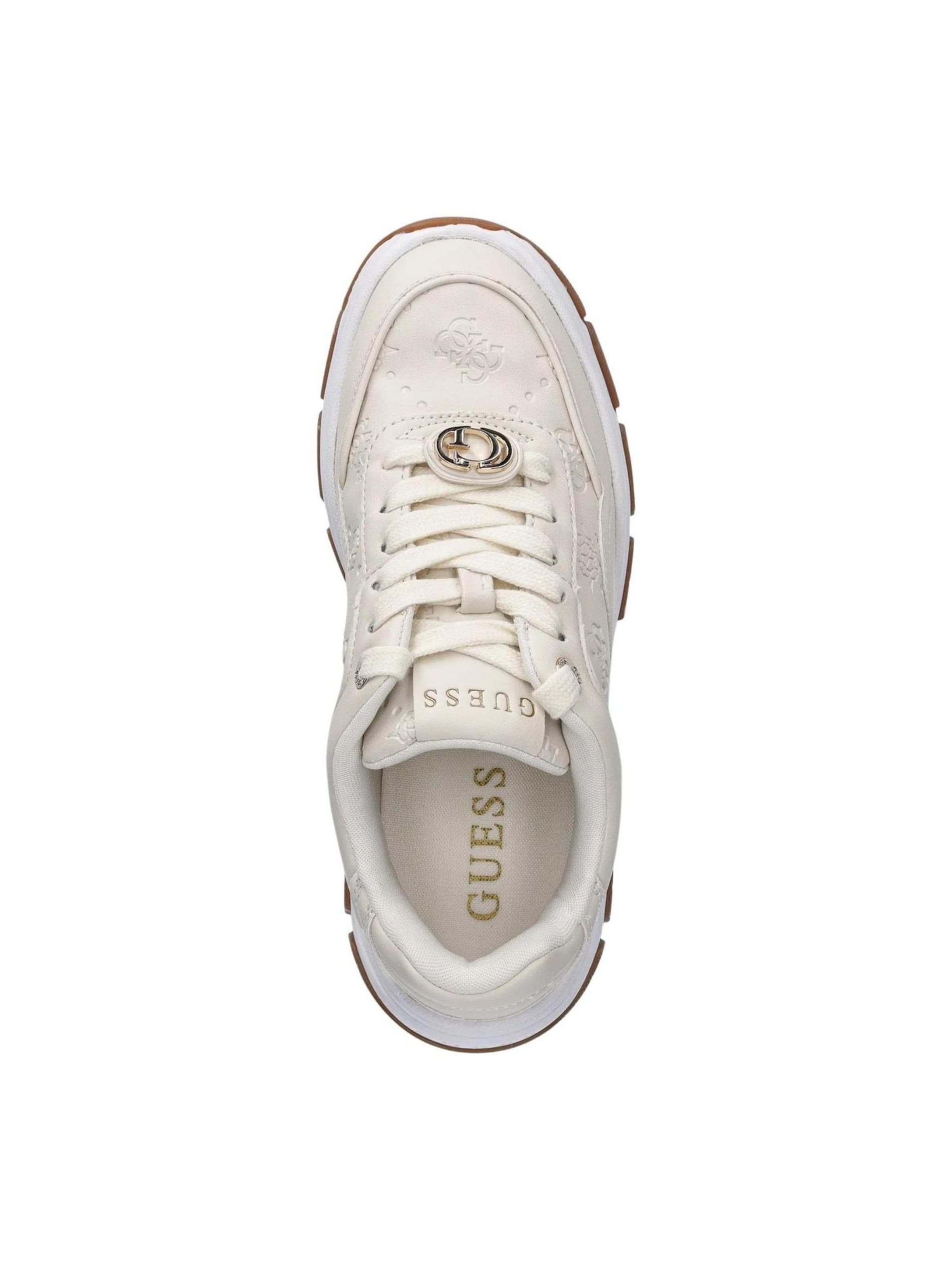 Sneaker bassa 'BERRETT2 FLFBRT PEL12' di GUESS in beige