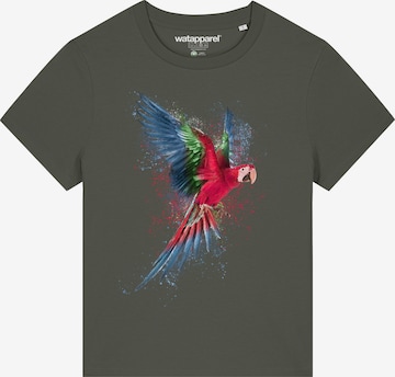 T-shirt 'Papagei' Watapparel en vert : devant